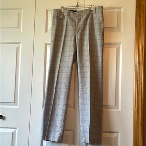 Light Blue Plaid Trousers